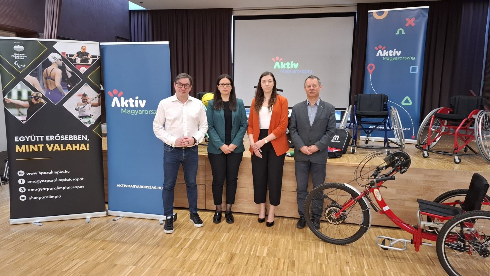 Megtartotta közös sajtótájékoztatóját az Aktív Magyarországért Felelős Államtitkárság és a Magyar Paralimpiai Bizottság a Több mint sport! program idei kiírásáról Megtartotta közös sajtótájékoztatóját az Aktív Magyarországért Felelős Államtitkárság és a Magyar Paralimpiai Bizottság a Több mint sport! program idei kiírásáról