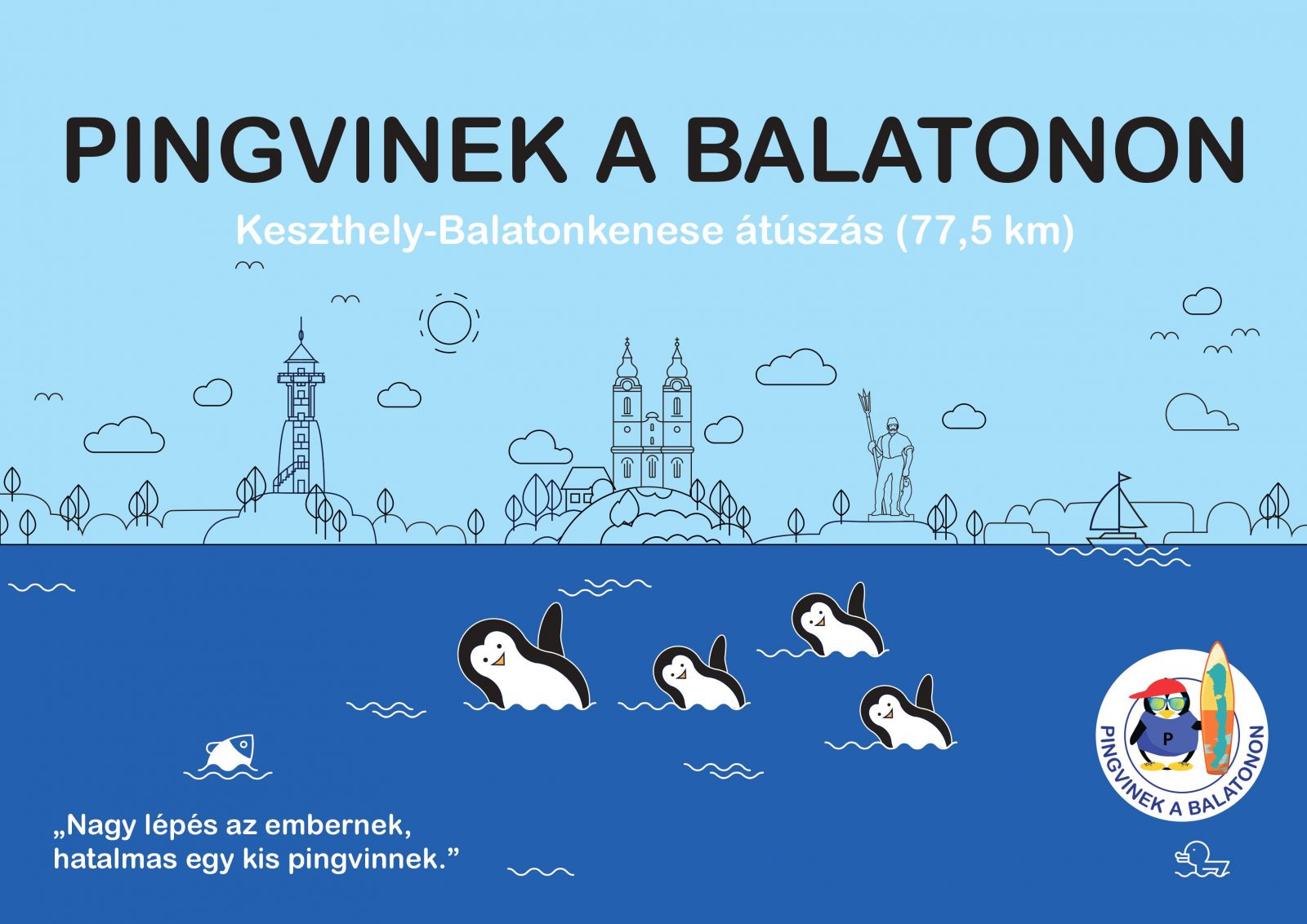 Pingvinek a Balatonon