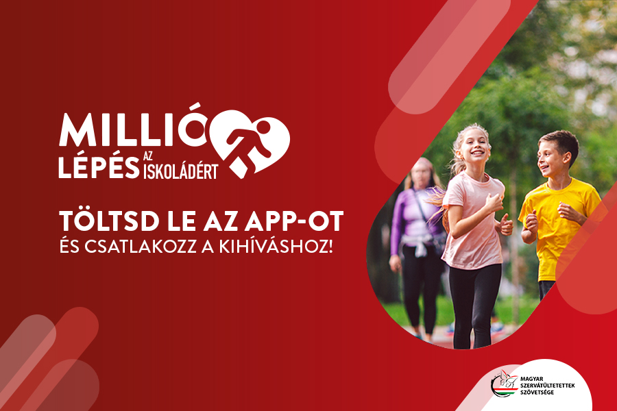 Szeptember 25-én ismét startol a „Millió lépés az iskoládért” program