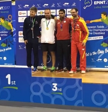 Pálos Péter Európa-bajnok, Arlóy Zsófia bronzérmet nyert a para asztalitenisz Európa-bajnokságon Szlovéniában 