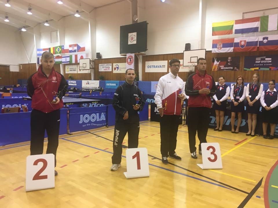 Csonka András és Máthé Andrea asztaliteniszezők aranyérmet nyertek a Cseh Openen