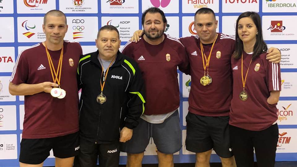 Öt magyar érem a Spanyol Para Asztalitenisz Openen! 